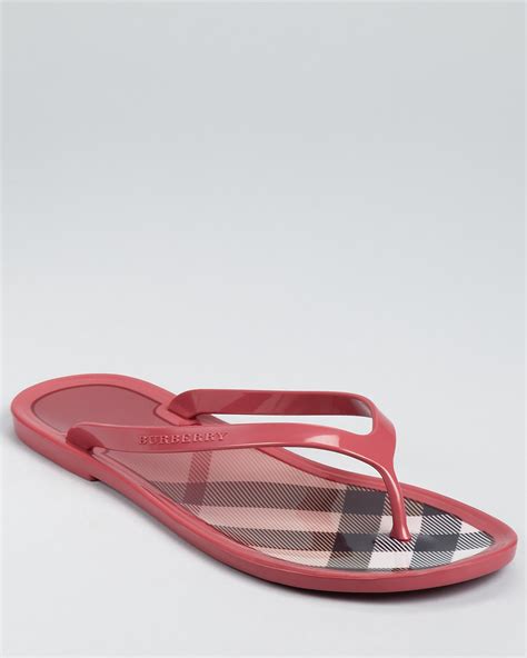 pink burberry sandals|burberry women's thongs flip flops.